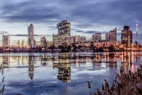 Donaustadt, Austria — Vienna Skyline