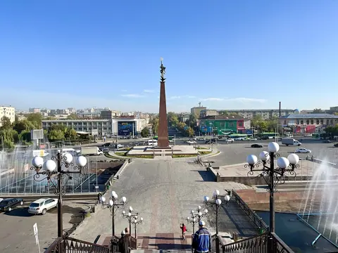 Shymkent, Kazakhstan — Shymkent independence square in 2023