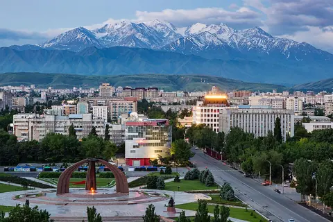 Bishkek, Kyrgyzstan — Bishkek City's business center