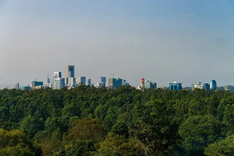 Nairobi, Kenya — Nairobi skyline from Gem Hotel