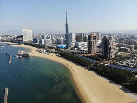 Fukuoka, Japan — Fukuoka Skyline of Seaside Momochi