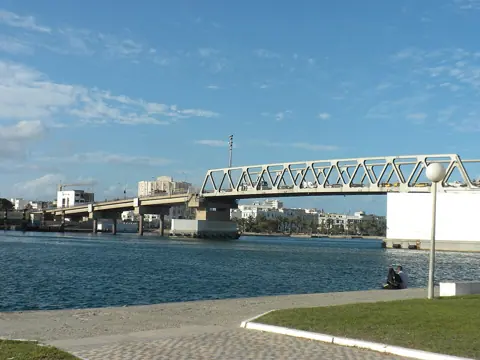 Bizerte, Tunisia — Bizerte bridge from south side(zarzouna)
