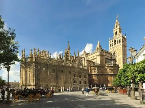 Sevilla, Spain — Sevilla Cathedral - Southeast