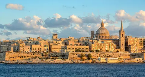 Valletta, Malta — St Sebastian Curtain (cropped)