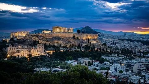 Athens, Greece — Athens Acropolis at Daybreak