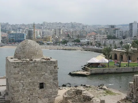 Sidon, Lebanon — View from Sidon's Sea Castle, Sidon, Lebanon