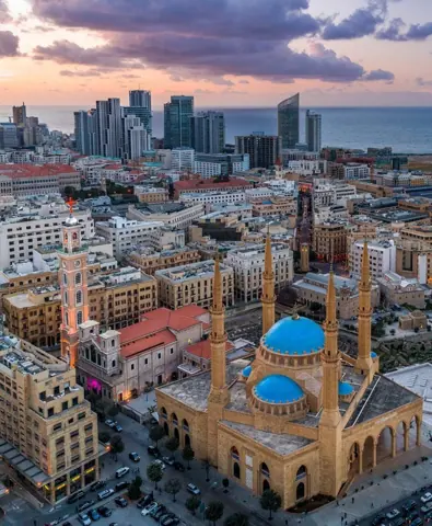 Beirut, Lebanon — Beyrouth vue aérienne