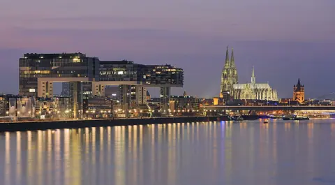 Köln, Germany — Kranhäuser Cologne, April 2018 -01