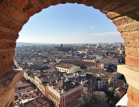 Toulouse, France — Toulouse - vue du Vieux Toulouse depuis St Sernin 06
