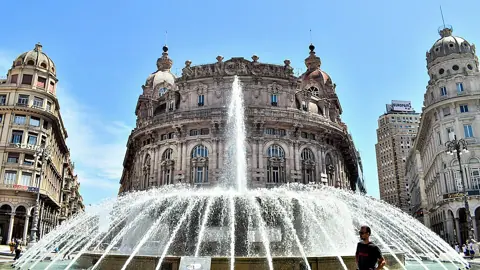 Genoa, Italy — Piazza de Ferrari, Genoa