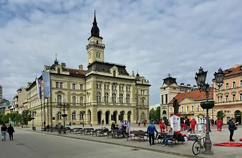 Novi Sad, Serbia — 20230429.Ansichten in Novi Sad.-039
