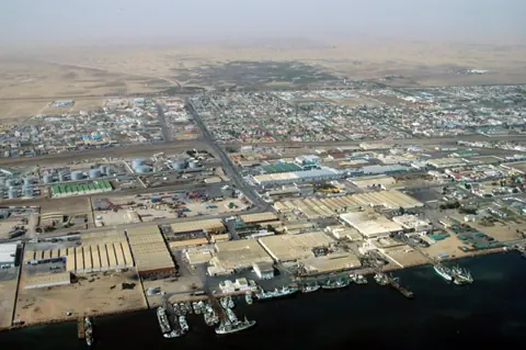 Walvis Bay, Namibia — Walvis Bay aerial