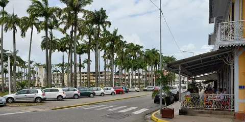 Cayenne, French Guiana — Cayenne place des palmistes rue de Remire 2013