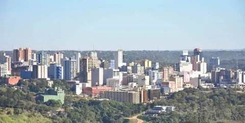 Ciudad del Este, Paraguay — Centro ciudad del este