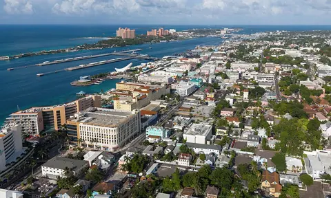 Nassau, Bahamas — Nassau, Bahamas aerial view (cropped)