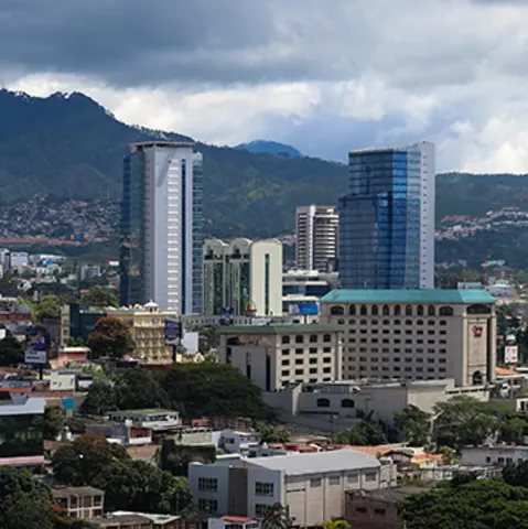Tegucigalpa, Honduras — Tegucigalpa downtown panoramic 2026