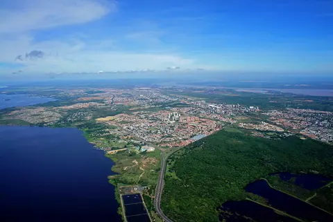 Ciudad Guayana, Venezuela — Panorámica aérea de ciudad Guayana