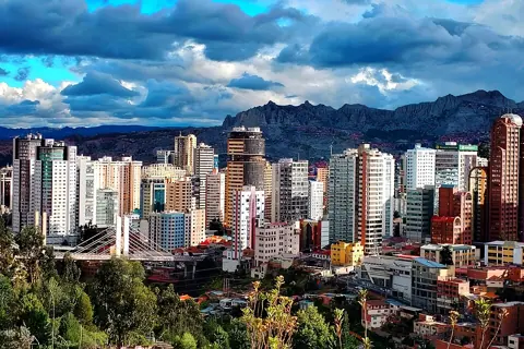 La Paz, Bolivia — Vista del centro de La Paz