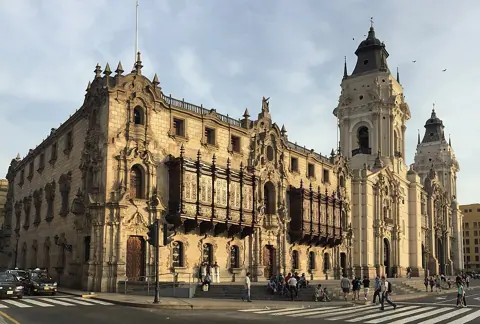 Lima, Peru — Basílica Catedral Metropolitana de Lima (cropped)