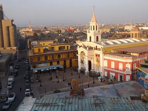 Callao, Peru — Vista aérea de la Iglesia Matriz del Callao