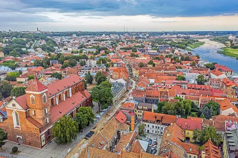 Kaunas, Lithuania — Kauno senamiestis by Augustas Didzgalvis