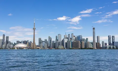 Toronto, Canada — Toronto Skyline from Olympic Island, June 20 2026 (5-3 cropped)