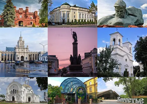 Brest, Belarus — Brest BY collage