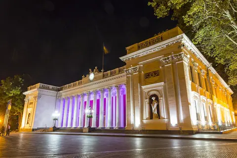 Odesa, Ukraine — Будівля старої біржі, Одеса DSC8077