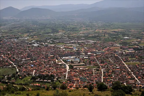 Tetovo, North Macedonia — 20090715 Tetovo view from the mountain
